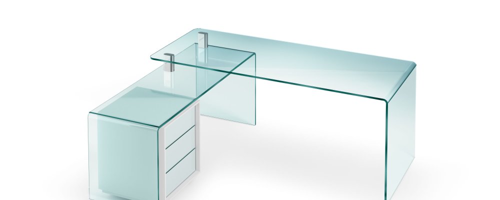 Schreibtisch mit Rollcontainer