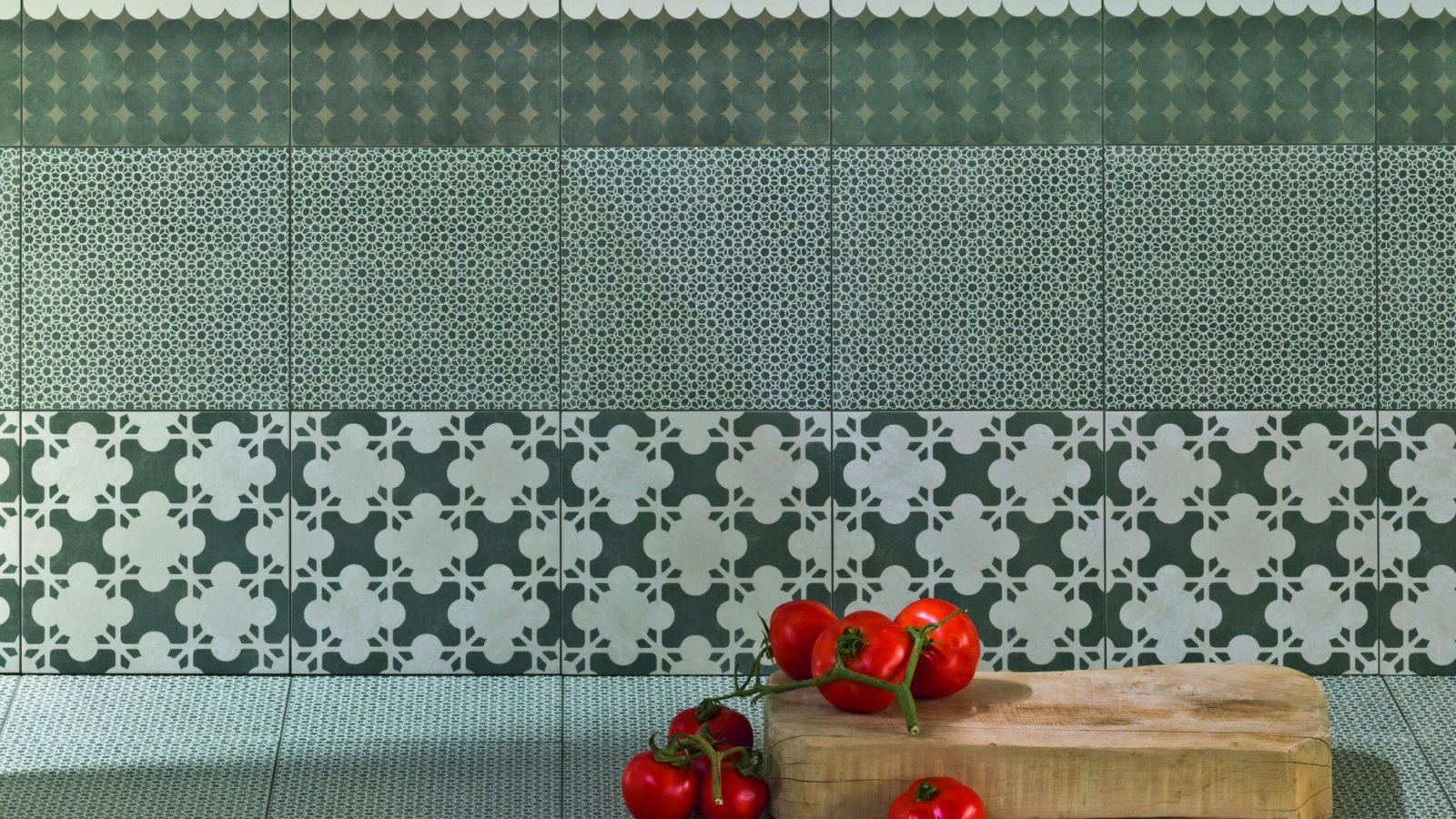 Detail des Azulej Musters Trama von Mutina