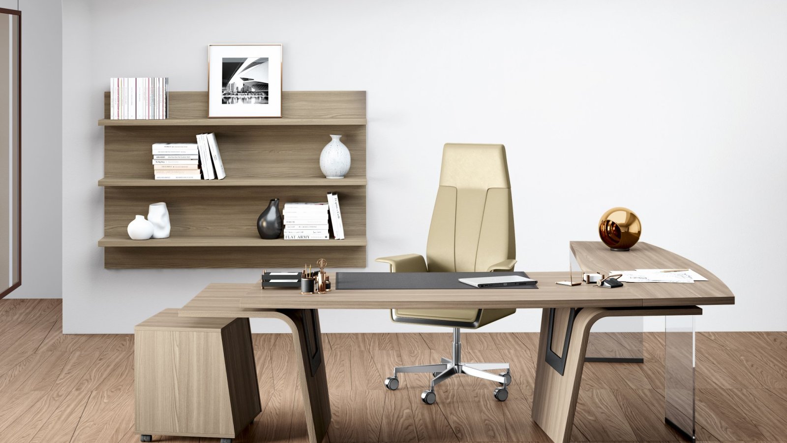 Schreibtisch Larus von Della Rovere in einem Schweizer Büro