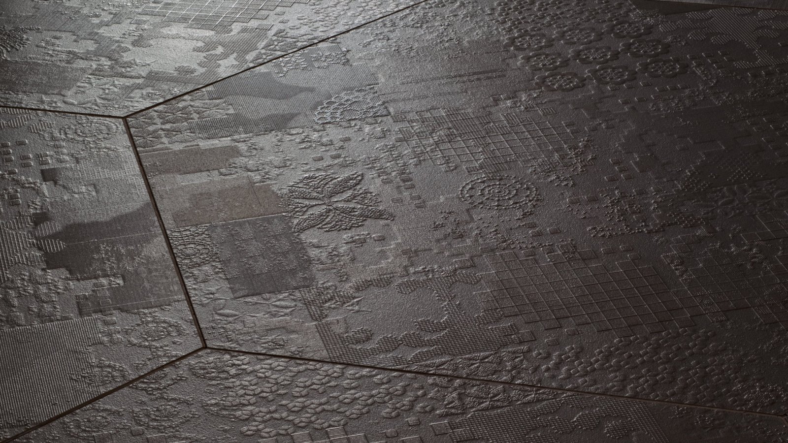 Déchirer-Feinsteinzeugboden von Mutina in Sichtbeton-Anmutung
