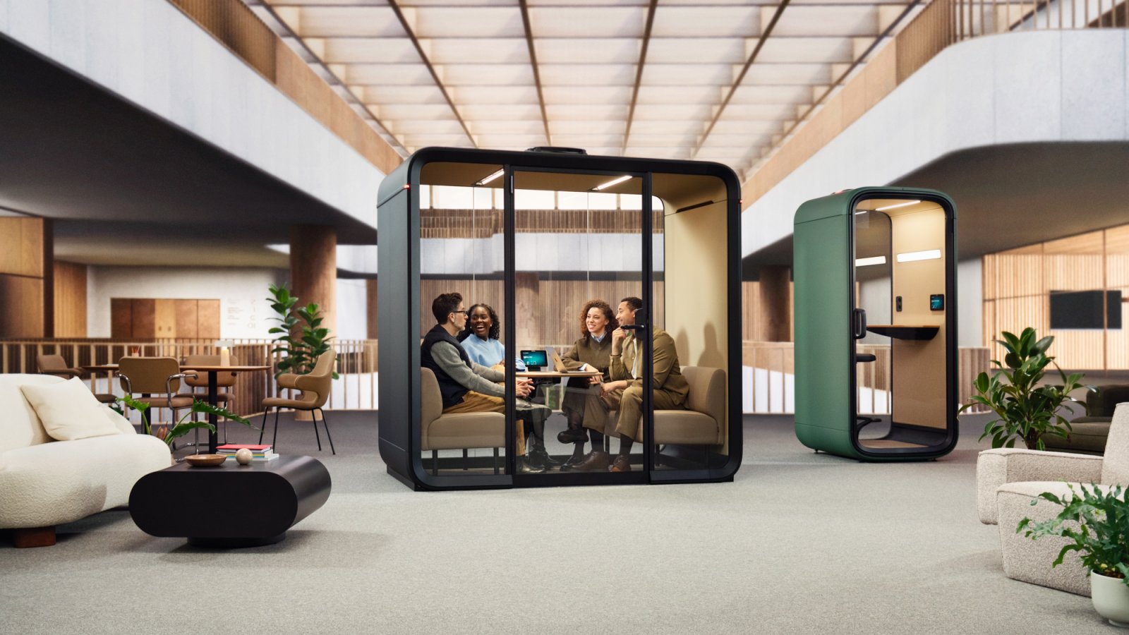 Framery Four Meeting-Pod in einem Schweizer Büro