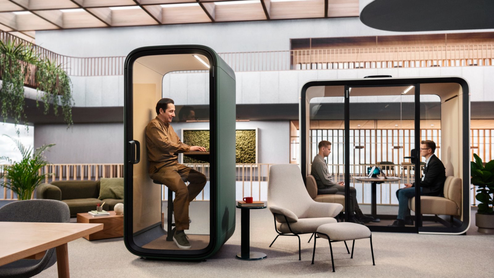 Framery One Compact Telefonkabine in einem Schweizer Büro