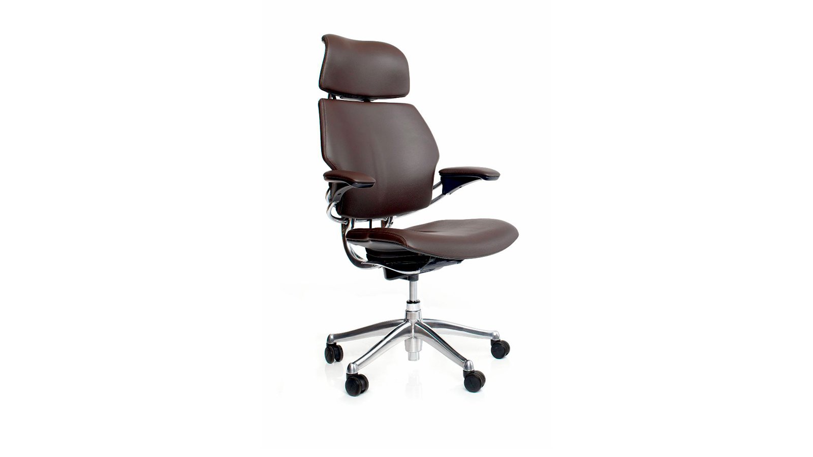 Freedom Chefsessel von Humanscale mit Nackenstütze in Leder