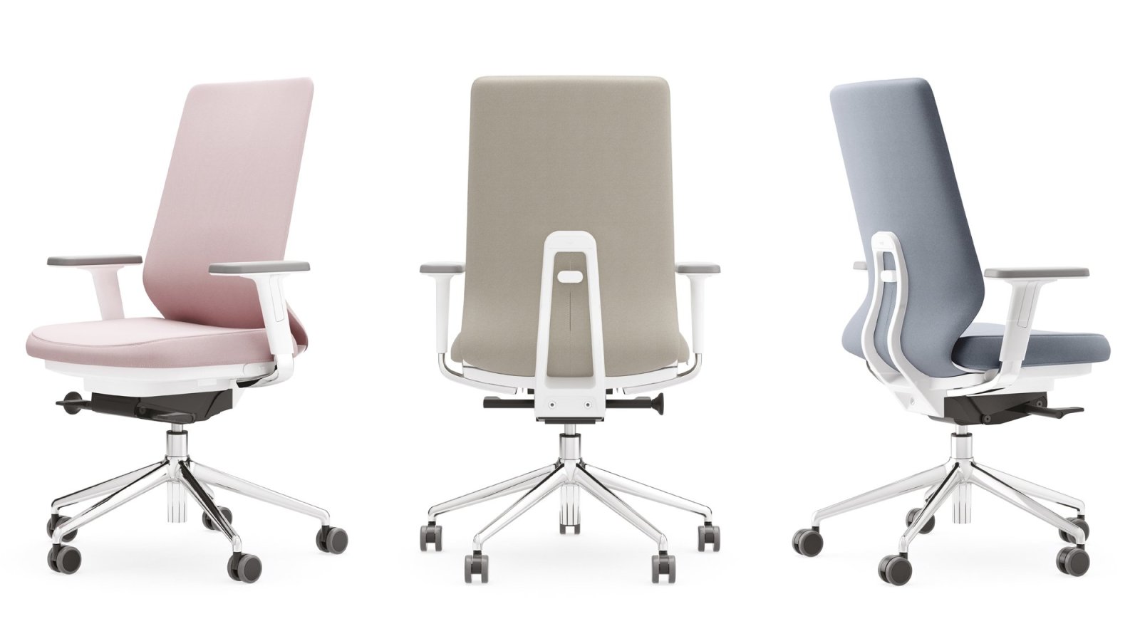Ergonomische Bürostühle Pyla von ICF an Arbeitsplätzen