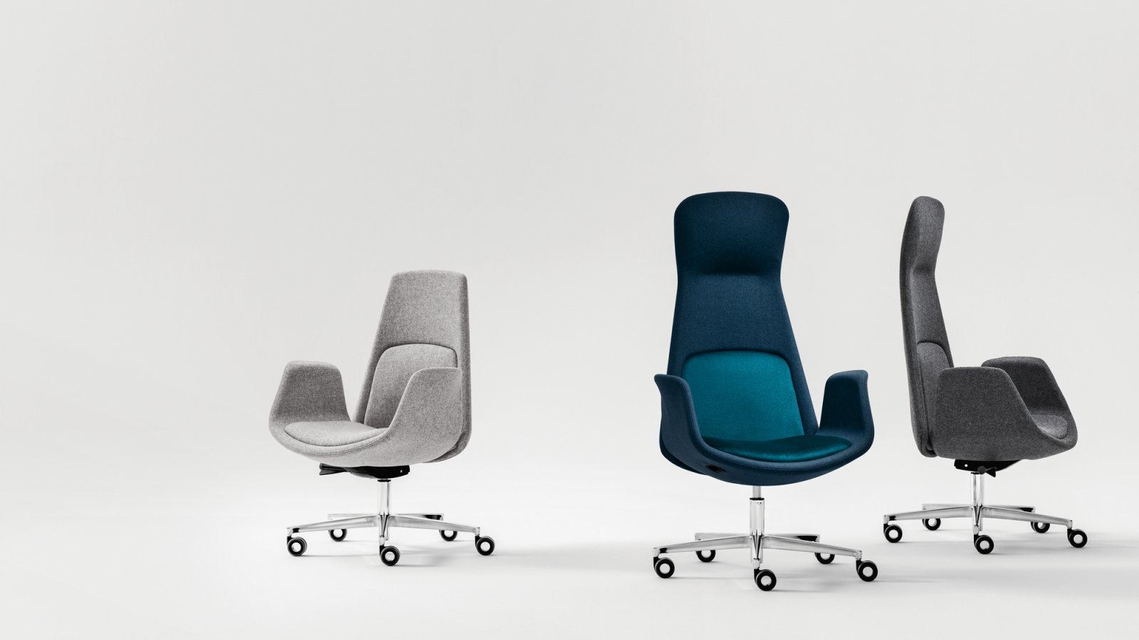 Chefsessel Nordic von Milani mit hoher Lehne