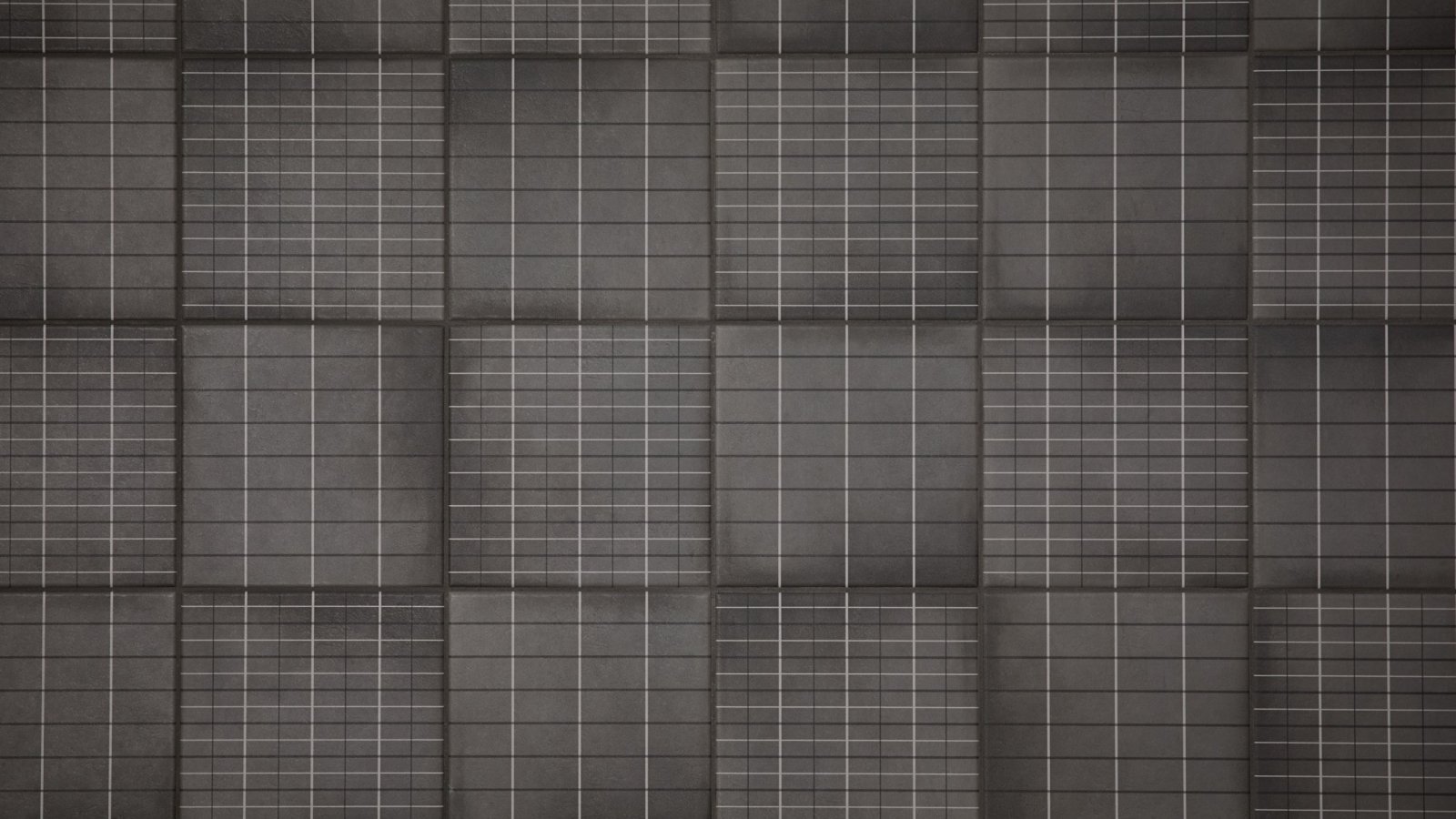 Nasszelle mit Aurore Charcoal Grid L von Mutina