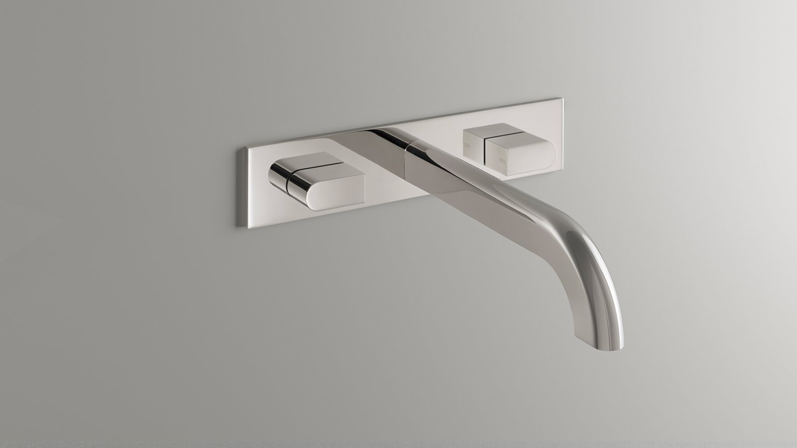 Sixty Designarmaturen von CEA Design in Black Ivory mit Marmorwaschbecken
