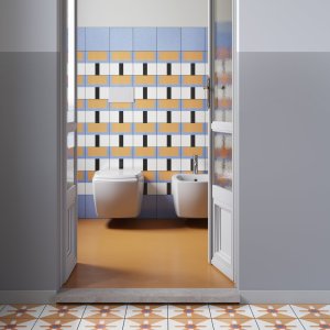Musterfliese Scheme aus der Kollektion Mattonelle Margherita von Mutina