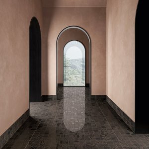 Wohnzimmer mit Mater-Boden