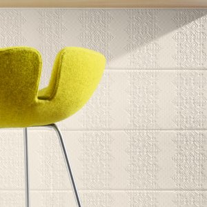 Bas-Relief Wand aus unglasiertem Feinsteinzeug von Mutina