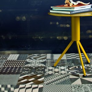 Detail des Azulej Musters Renda von Mutina