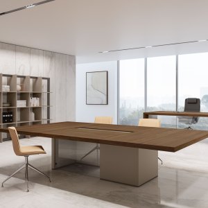 Bold58 Sideboard mit versetzten Elementen und Rauchglas