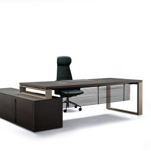 Portalgestell in Eiche am Arche Schreibtisch