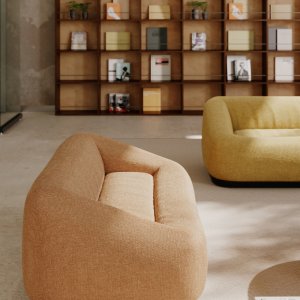 Aom Sofa in einem Hochschulaufenthaltsraum