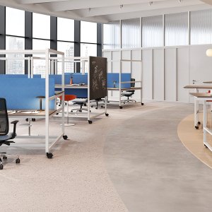Be.1 Platte in heller Ulme mit weisser Kante