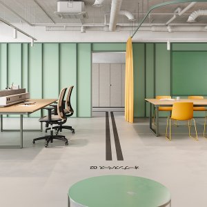 Melamin Beton auf einem Be.1 Arbeitsplatz