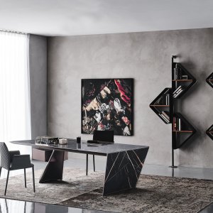 Bronzefarbenes Stahlbein des Cattelan Italia Nasdaq