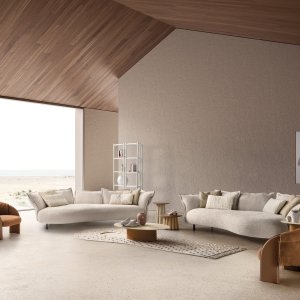 Modulare Komposition des Loungesofas Nuvola