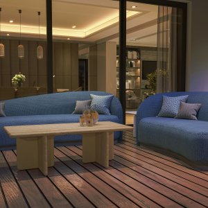 Sitzungszimmer mit Ginza Konferenztisch 240 cm und zwei Ginza Towern