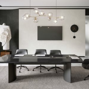 Konsolregal Codutti mit LED-Spots im Deckel