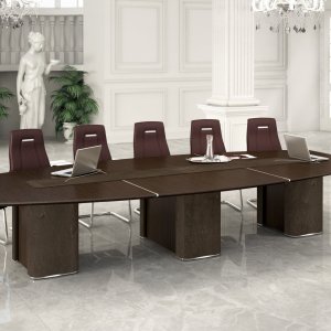 Beistelltisch AlfaOmega 120 × 70 cm mit Glasplatte und Lederfüssen