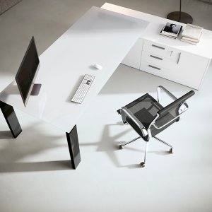 Glasplatte 10 mm des Chefschreibtischs GO
