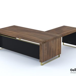 Couchtisch 60 × 60 cm in Schokoladeneiche, Kollektion I Rovereschi