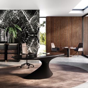 Zero Designer-Schreibtisch von Della Rovere in Sonderfarbe