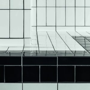Detail des melierten Farbbilds von Din