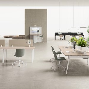 Riegel aus Rechteckrohr 60 x 40 am E-Place Gestell, DVO Office