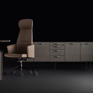 Eleva mit Serviceeinheit und Sideboard in grauer Eiche