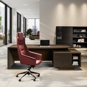 Elite Couchtisch in Pappel Hell mit schwarzem Sockel