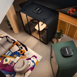 Framery Four Accessible mit klappbaren Möbeln
