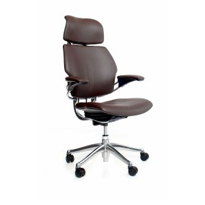 Freedom Chefsessel von Humanscale mit Nackenstütze in Leder