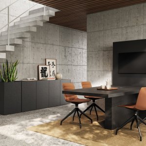 Soft schliessende Schubladenfront am Frezza Mux70