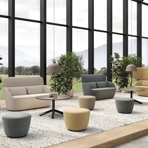 USB-Steckdose in der Mitte des Radar Sofas