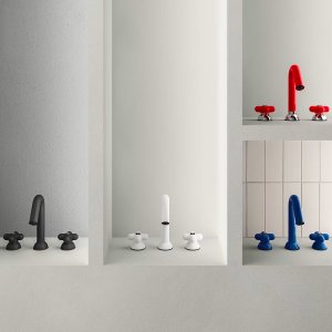 Griffreihe I Balocchi: neun Farbtöne zwischen Weiss und dunklem Blau
