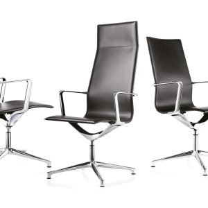 Kuna Chair in weissem Leder