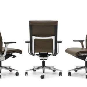 Viersternbasis mit Gleitern der Una Chair