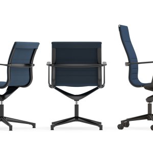 Reihe von Una Chair Sesseln am Konferenztisch