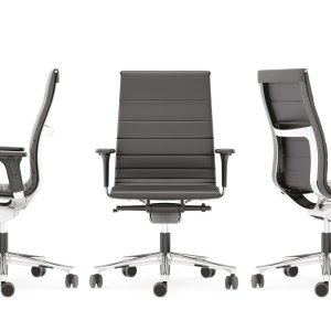 Aluminiumgehäuse der Neigemechanik unter der Una Chair