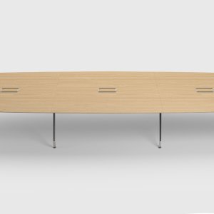 Weiss rücklackierte Glasplatte auf einem UniTable Tisch von ICF
