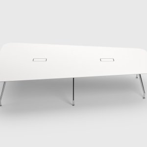 UniTable Tisch in Tonnenform von ICF im Sitzungszimmer