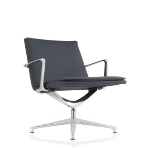 Valea Chair mit hoher Rückenlehne in Seidengrau