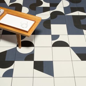 Puzzle Boden aus Feinsteinzeug von Mutina