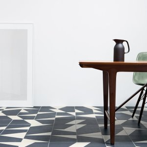 Puzzle Anglesey Muster in Blau und Weiss
