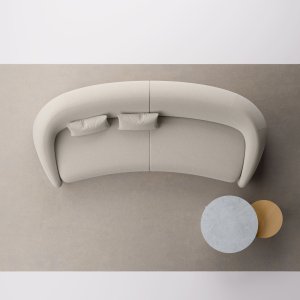 Wartezimmer einer Praxis mit Sessel und Dreiersofa Apper