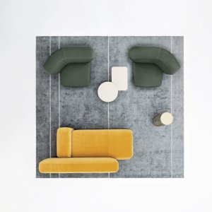 Firmenwartebereich mit Suiseki Sofas