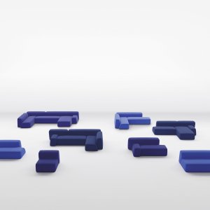 Niedrige und breite Sitzfläche der Kollektion Suiseki