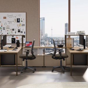 Schweizer Bürostandort mit Sigma-Arbeitsplätzen von Las Mobili